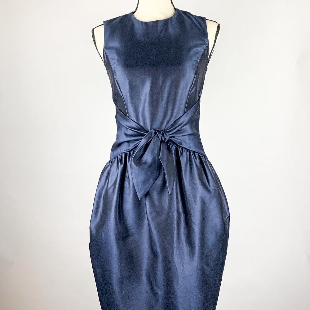 Gorgeous NWT Blue Barney's Silk/Cotton Blend Dress